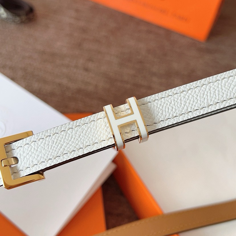 Hermes Belts for Women Designer Belt Cintura Womens Formal Smooth Buckle Woman Narrow Genuine Leather Golden Bronze Cowhide Design Thin Optional High Quality