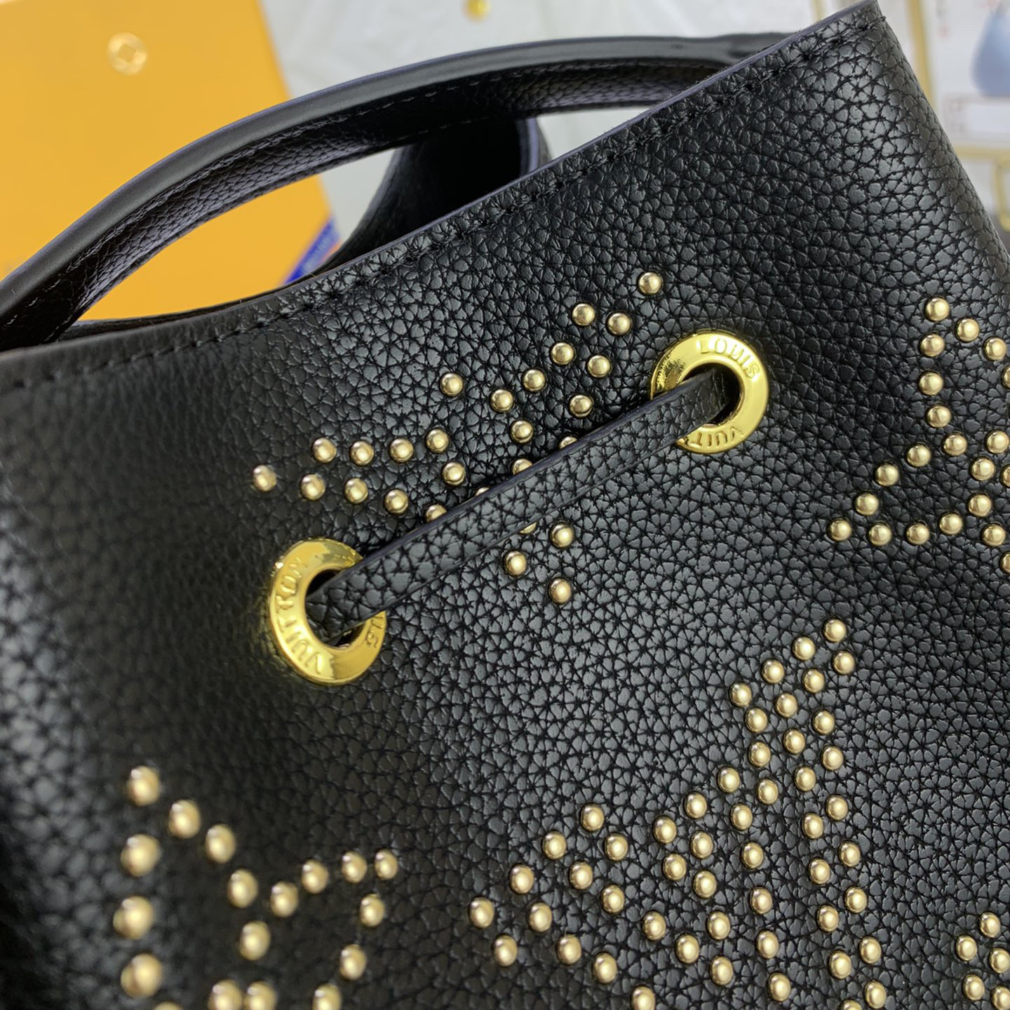 LV High Quality Women Shoulder Bags Luxury Bucket Bag Features Monogram Patterns With Decorative Studs To Securely Store Personal Items Such As Phones Keys And Wallets The Top Handle And Shoulder Strap Are Both Detachable Female Hand Bag