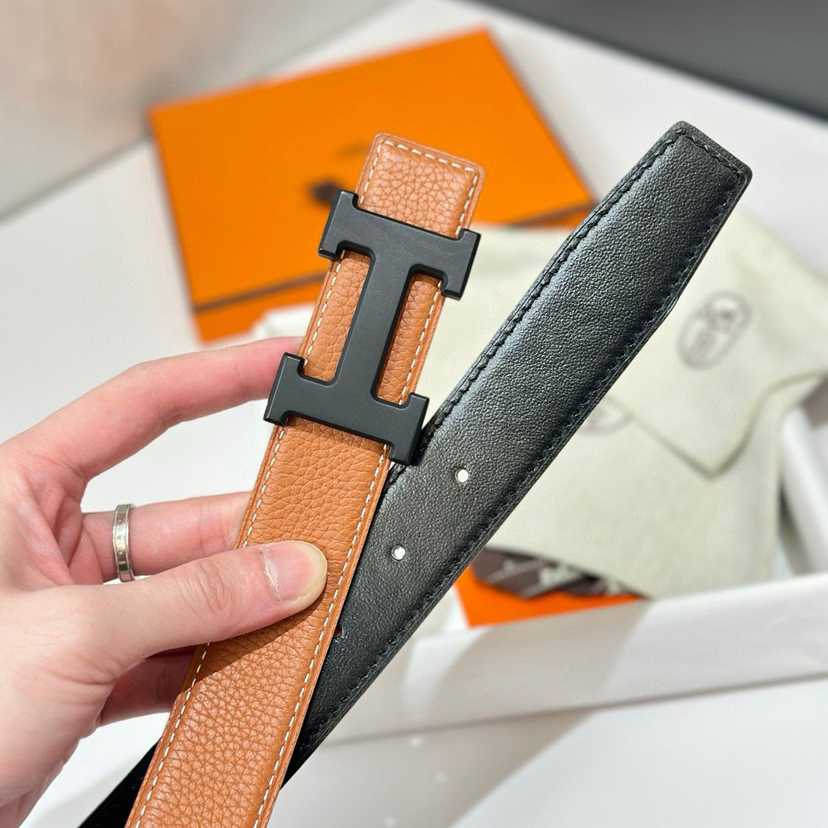 Hermes Classic Designer Belt Belts For Women Man Designer Casual Letter Smooth Buckle Belt Couple Lovers Style