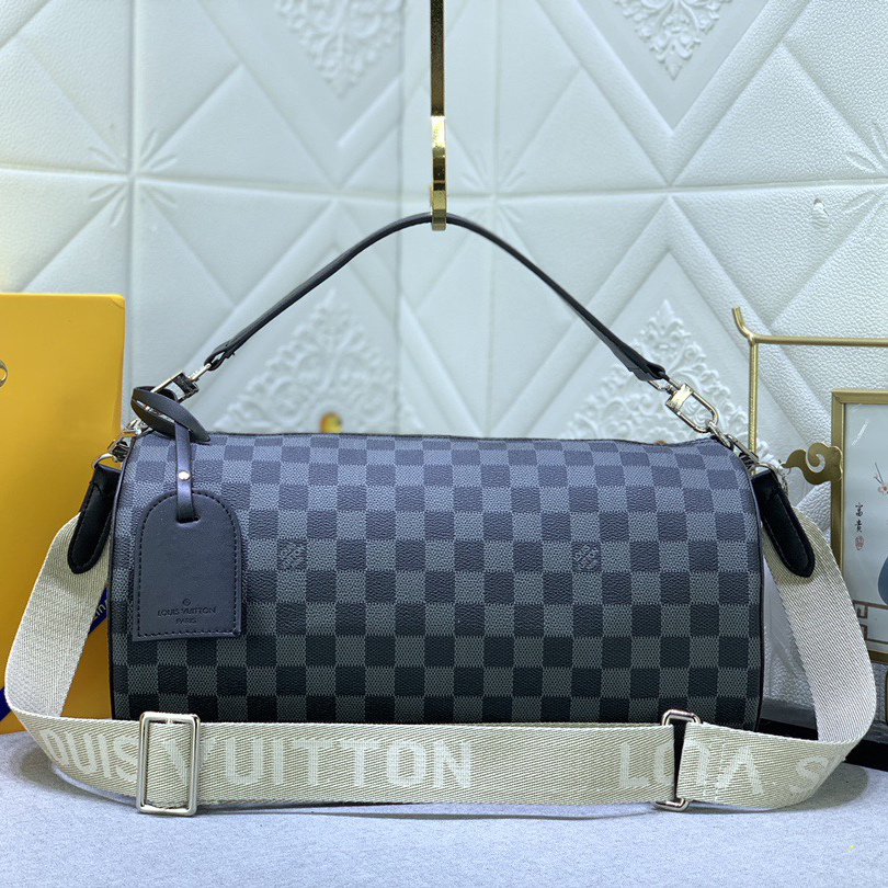 LV High Quality Women Shoulder Bags Luxury Soft Cylindrical Bag With Wide Handle And Wide Shoulder Strap The Spacious Interior Can Accommodate A Variety Of Items Female Hand Bag