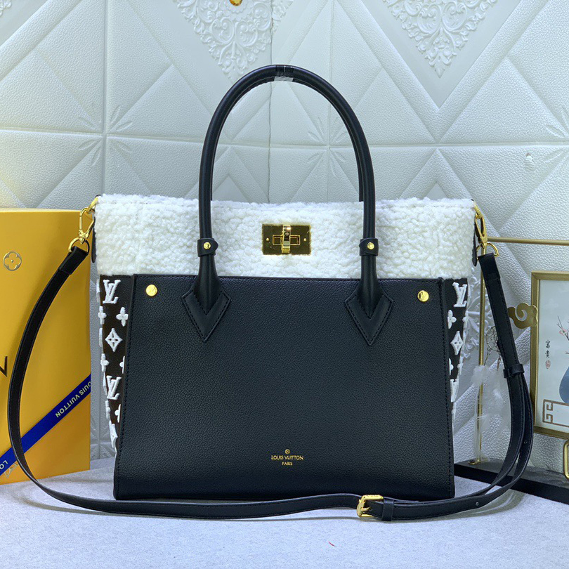 LV High Quality Women Shoulder Bags Luxury Handbag Is Made Of Grain Leather And Wool Leather And Infused With The Classic Style Of Monogram Floral Tufting On Both Sides Top Handle And Detachable Shoulder Strap Female Hand Bag
