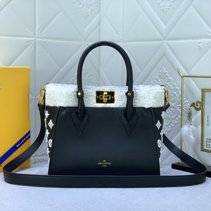 LV High Quality Women Shoulder Bags Luxury Handbag Is Made Of Grain Leather And Wool Leather And Infused With The Classic Style Of Monogram Floral Tufting On Both Sides Top Handle And Detachable Shoulder Strap Female Hand Bag