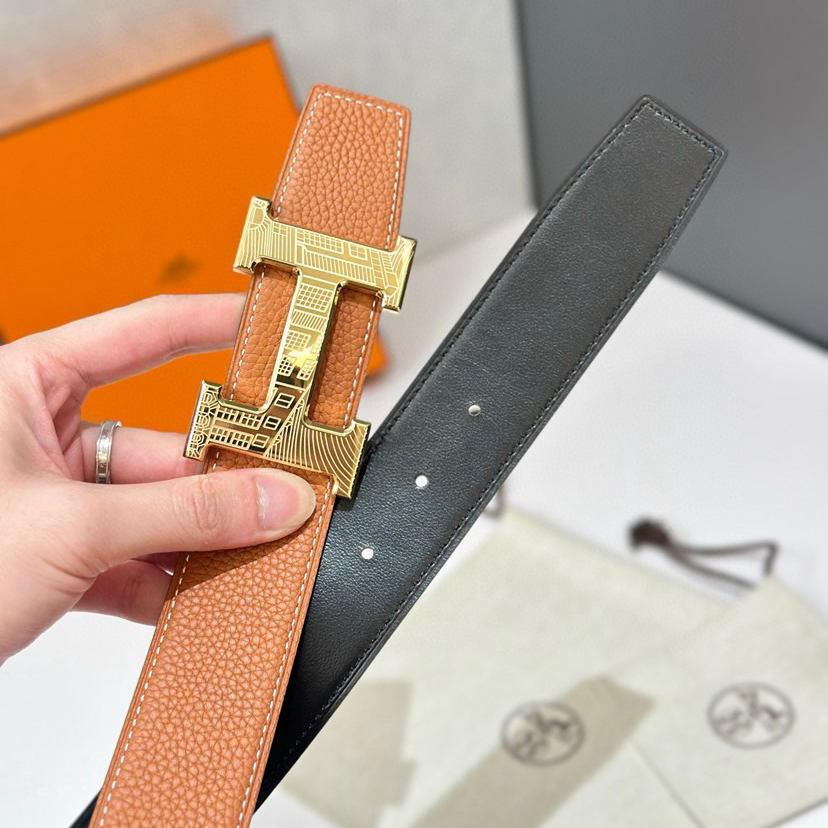 Hermes Designer Belt Mens Belts Womens Brand Belt Luxury Belt Length 100-125cm Woman Men Belt Fashion Classics Casual Letter Smooth Buckle Designer High Quality Belt