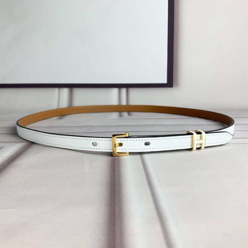 Hermes Belts for Women Designer Belt Womens Formal Smooth Buckle Woman Narrow Genuine Leather Golden Bronze Cowhide Design Thin Optional High Quality