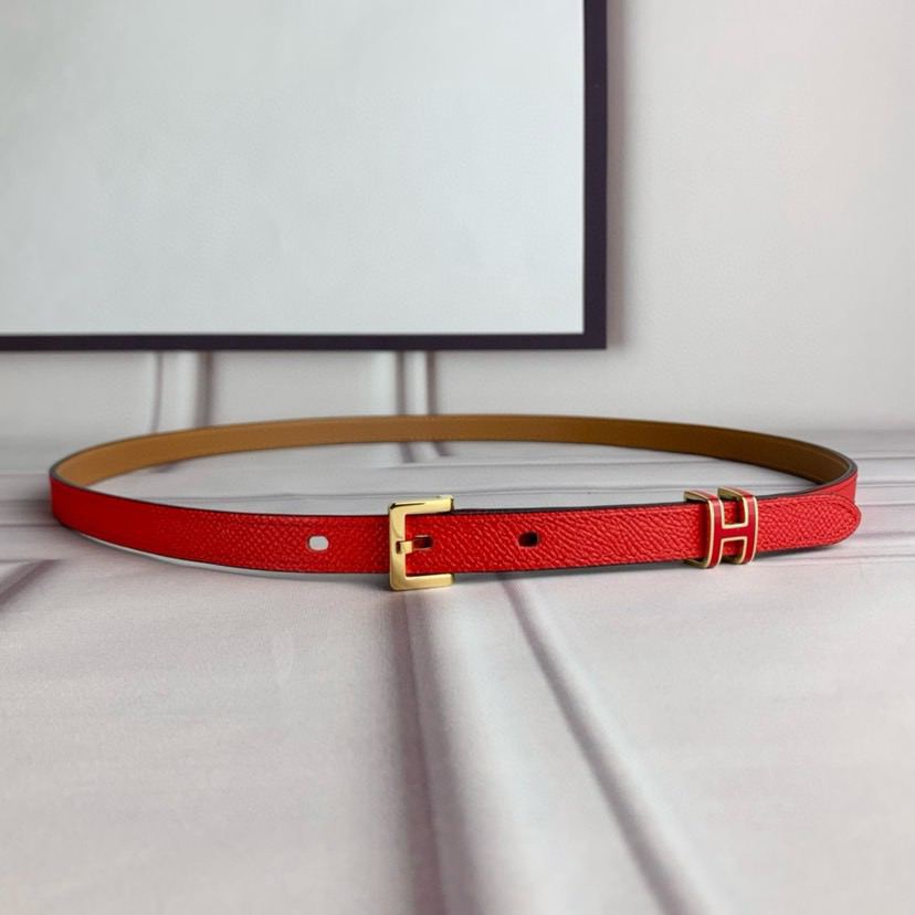 Hermes Belts for Women Designer Belt Womens Formal Smooth Buckle Woman Narrow Genuine Leather Golden Bronze Cowhide Design Thin Optional High Quality