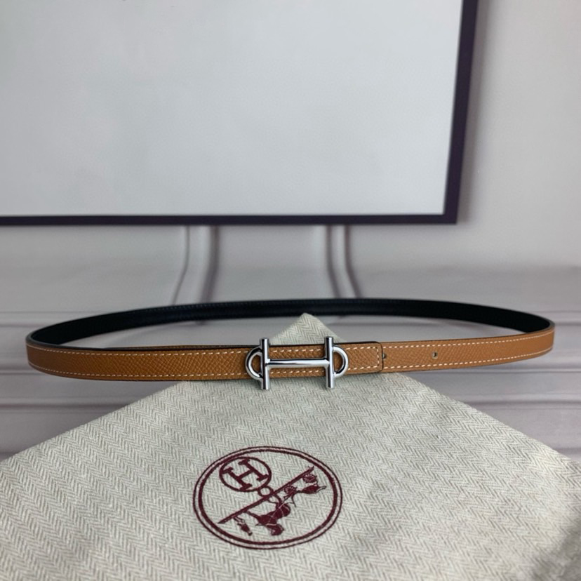 Hermes Belts for Women Designer Belt Womens Formal Smooth Buckle Woman Narrow Genuine Leather Golden Bronze Cowhide Design Thin Optional High Quality