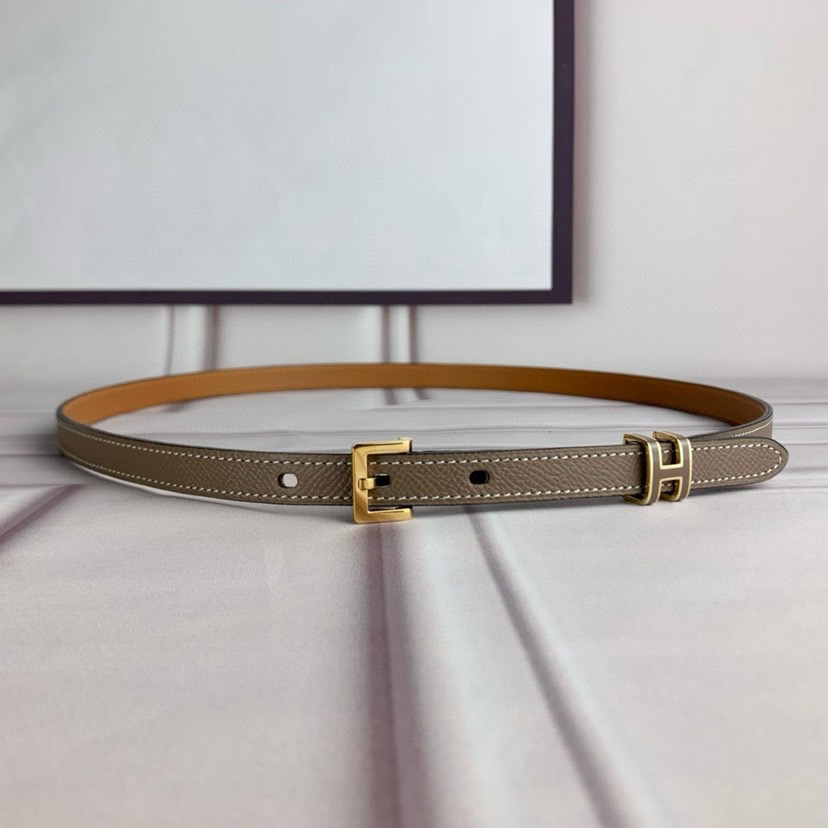 Hermes Belts for Women Designer Belt Womens Formal Smooth Buckle Woman Narrow Genuine Leather Golden Bronze Cowhide Design Thin Optional High Quality
