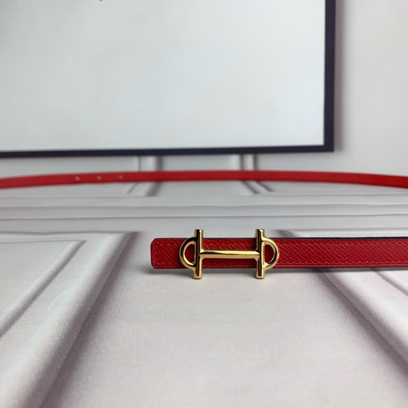 Hermes Belts for Women Designer Belt Womens Formal Smooth Buckle Woman Narrow Genuine Leather Golden Bronze Cowhide Design Thin Optional High Quality