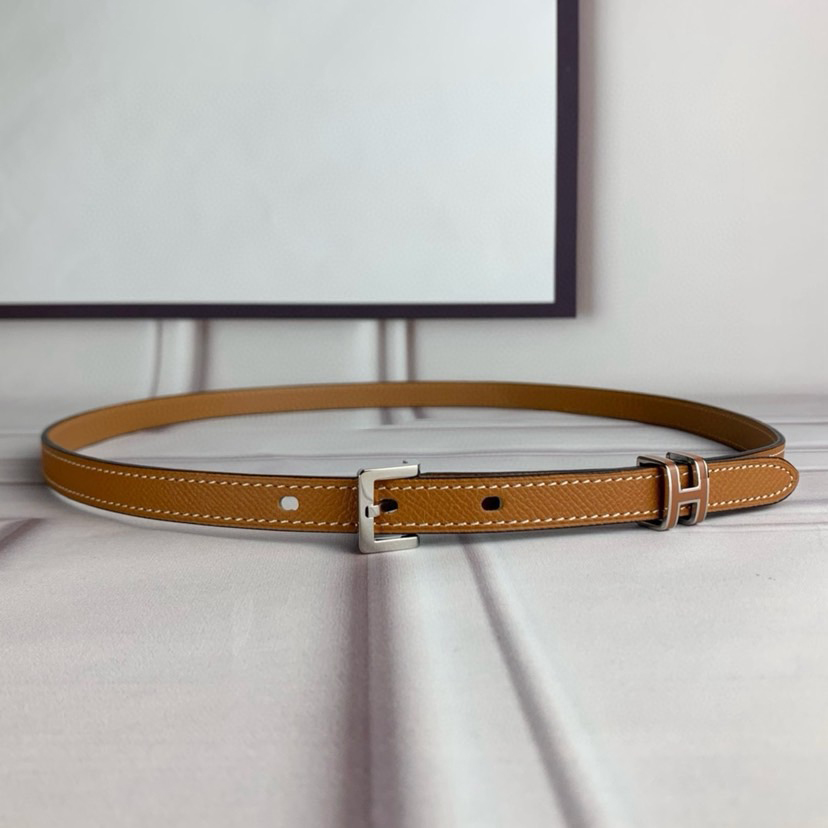 Hermes Belts for Women Designer Belt Womens Formal Smooth Buckle Woman Narrow Genuine Leather Golden Bronze Cowhide Design Thin Optional High Quality