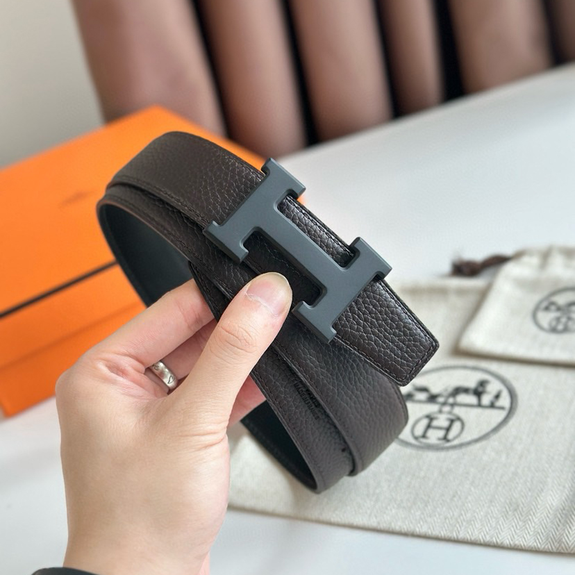 Hermes Belts For Women Designer Belt Womens Formal Smooth Buckle Woman Narrow Genuine Leather Golden Bronze Cowhide Design Thin Optional High Quality