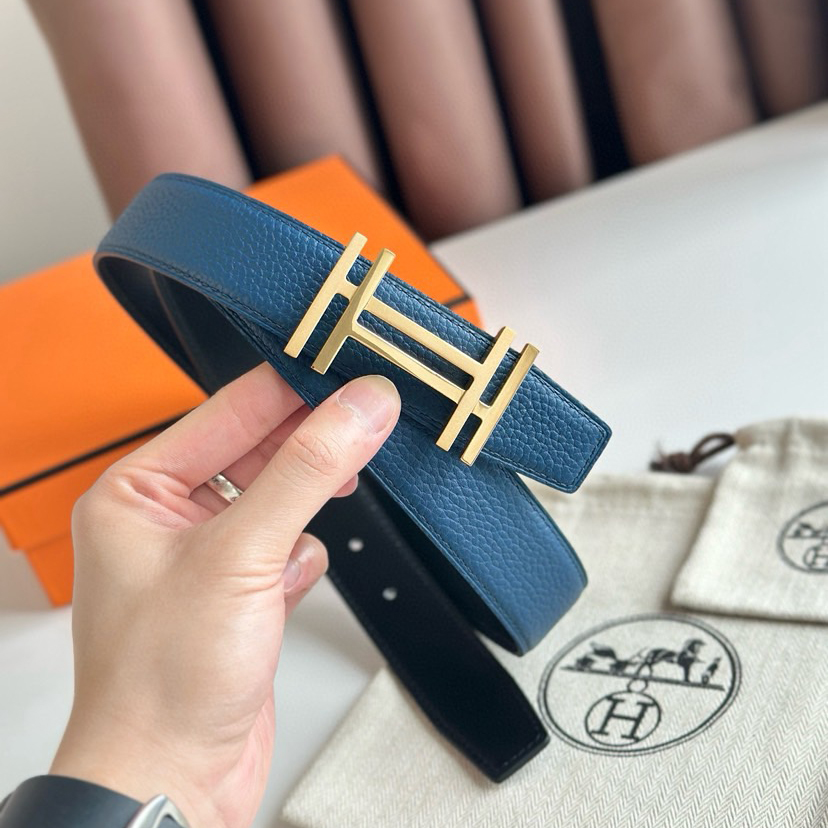 Hermes Belts For Women Designer Belt Womens Formal Smooth Buckle Woman Narrow Genuine Leather Golden Bronze Cowhide Design Thin Optional High Quality