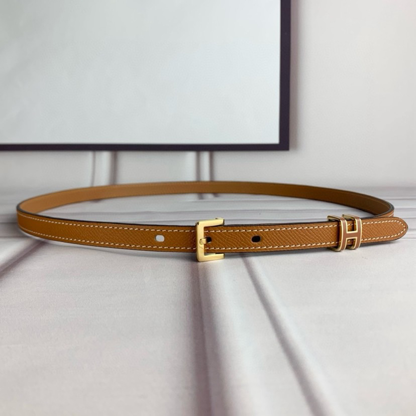 Hermes Belts for Women Designer Belt Womens Formal Smooth Buckle Woman Narrow Genuine Leather Golden Bronze Cowhide Design Thin Optional High Quality