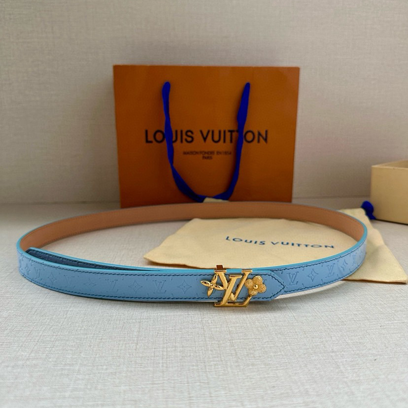 LV Iconic Double-Sided Belt Features A Slim Cut And A New Iconic Iconic Buckle 2.0-Wide