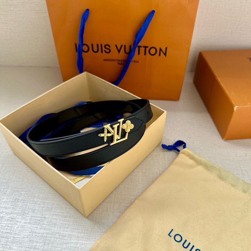 LV Iconic Double-Sided Belt Features A Slim Cut And A New Iconic Iconic Buckle 2.0-Wide