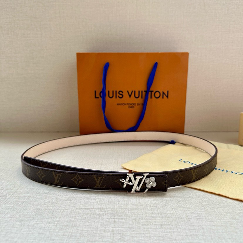 LV Iconic Double-Sided Belt Features A Slim Cut And A New Iconic Iconic Buckle 2.0-Wide