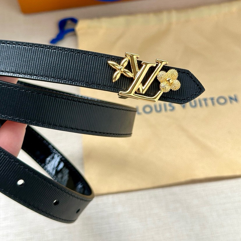LV Iconic Double-Sided Belt Features A Slim Cut And A New Iconic Iconic Buckle 2.0-Wide