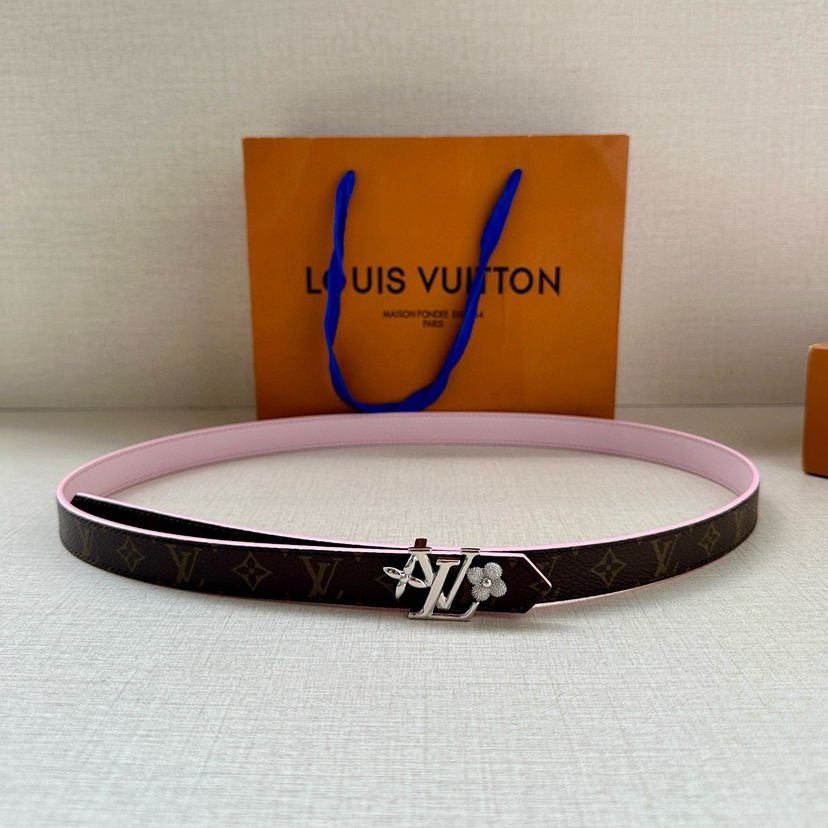 LV Iconic Double-Sided Belt Features A Slim Cut And A New Iconic Iconic Buckle 2.0-Wide