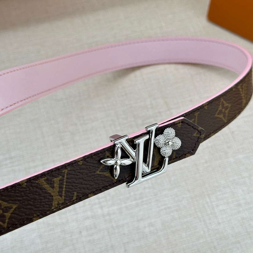 LV Iconic Double-Sided Belt Features A Slim Cut And A New Iconic Iconic Buckle 2.0-Wide