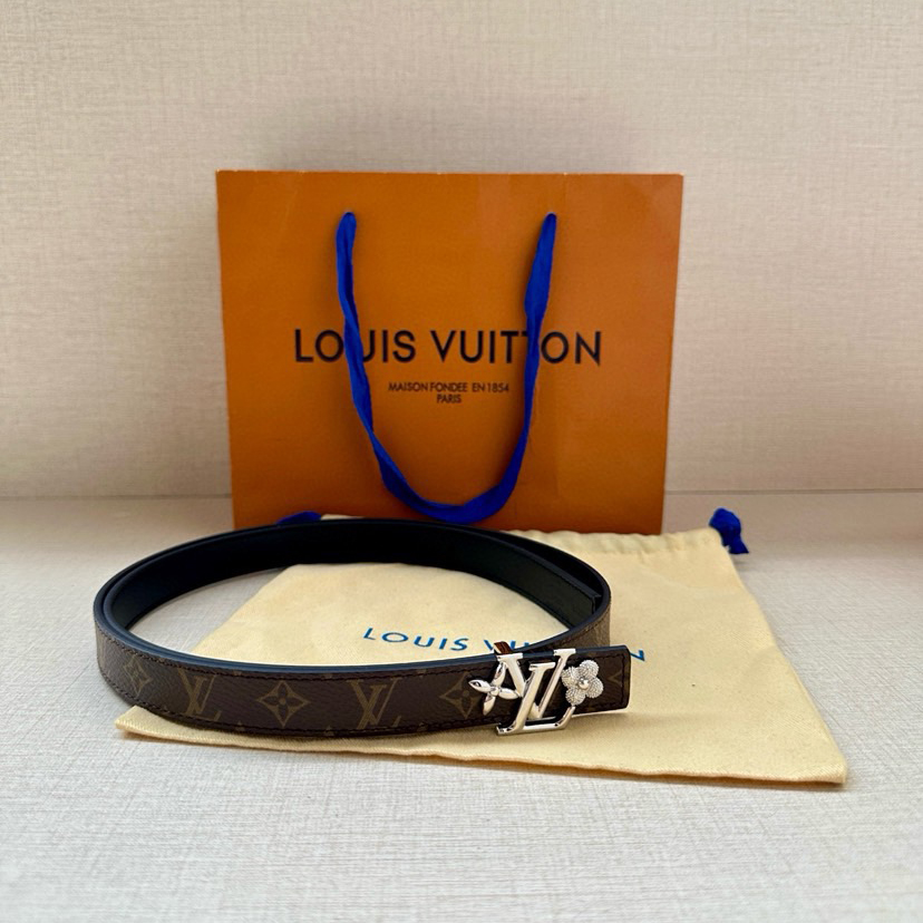 LV Iconic Double-Sided Belt Features A Slim Cut And A New Iconic Iconic Buckle 2.0-Wide
