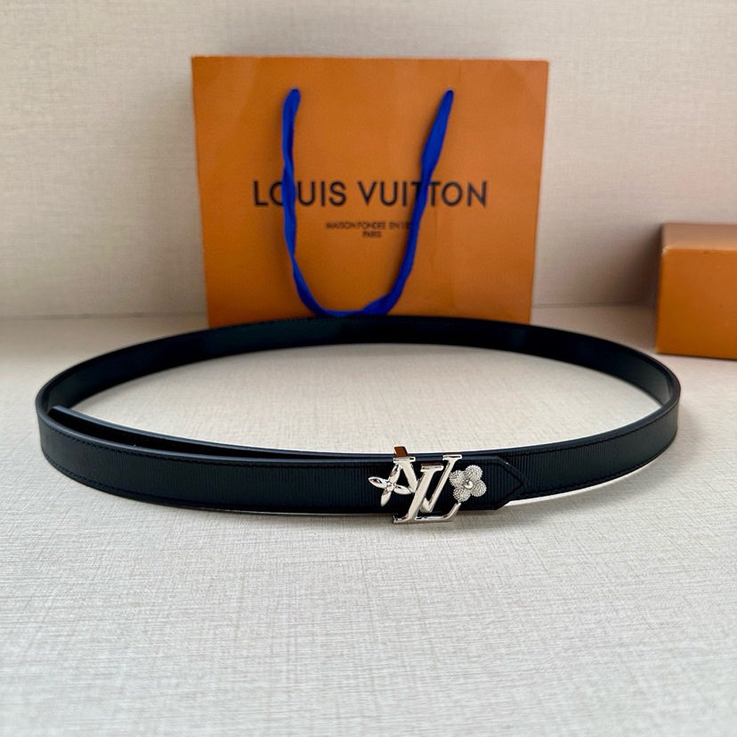 LV Iconic Double-Sided Belt Features A Slim Cut And A New Iconic Iconic Buckle 2.0-Wide