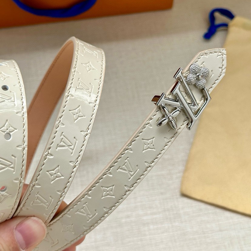 LV Iconic Double-Sided Belt Features A Slim Cut And A New Iconic Iconic Buckle 2.0-Wide