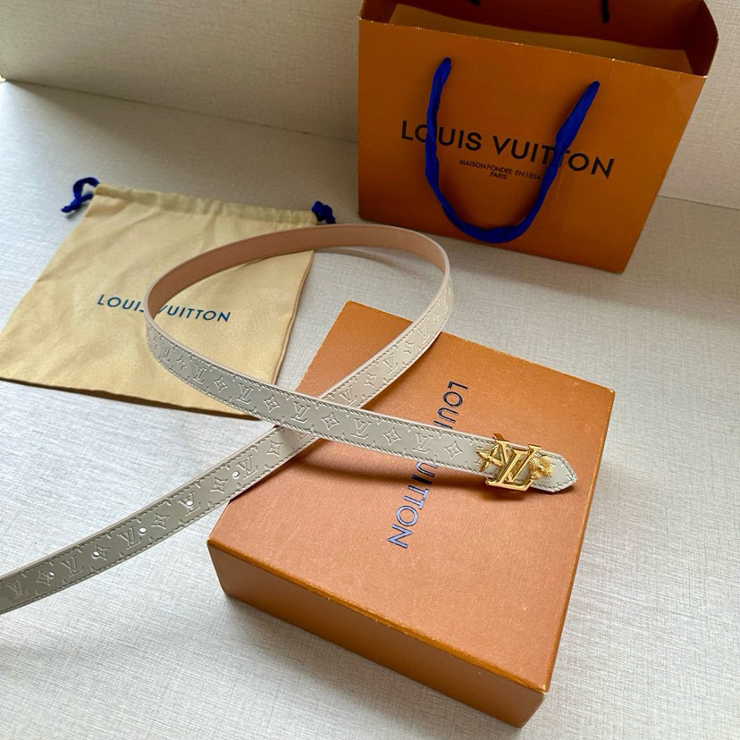 LV Iconic Double-Sided Belt Features A Slim Cut And A New Iconic Iconic Buckle 2.0-Wide