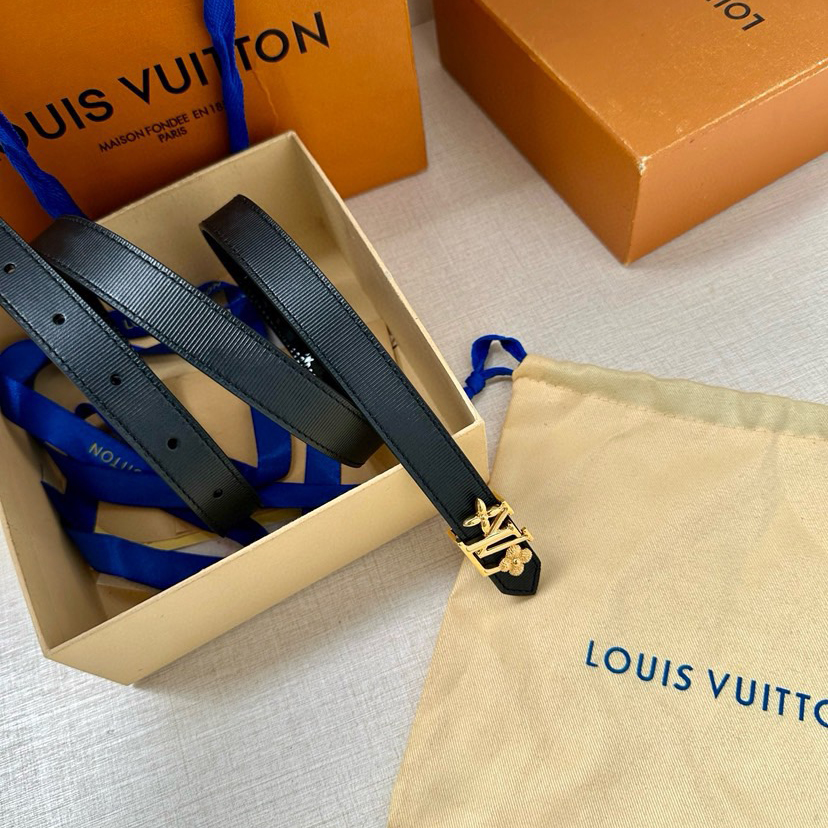 LV Iconic Double-Sided Belt Features A Slim Cut And A New Iconic Iconic Buckle 2.0-Wide