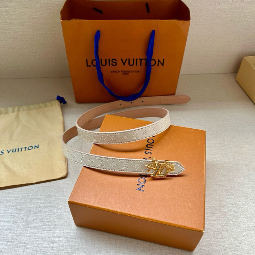 LV Iconic Double-Sided Belt Features A Slim Cut And A New Iconic Iconic Buckle 2.0-Wide