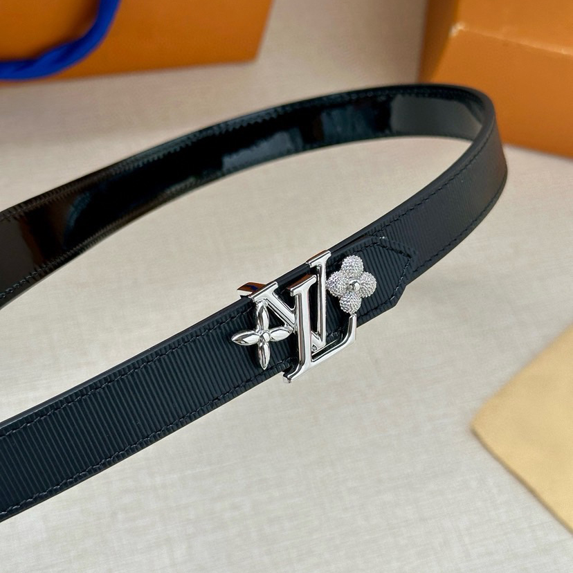 LV Iconic Double-Sided Belt Features A Slim Cut And A New Iconic Iconic Buckle 2.0-Wide