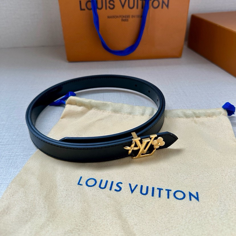 LV Iconic Double-Sided Belt Features A Slim Cut And A New Iconic Iconic Buckle 2.0-Wide