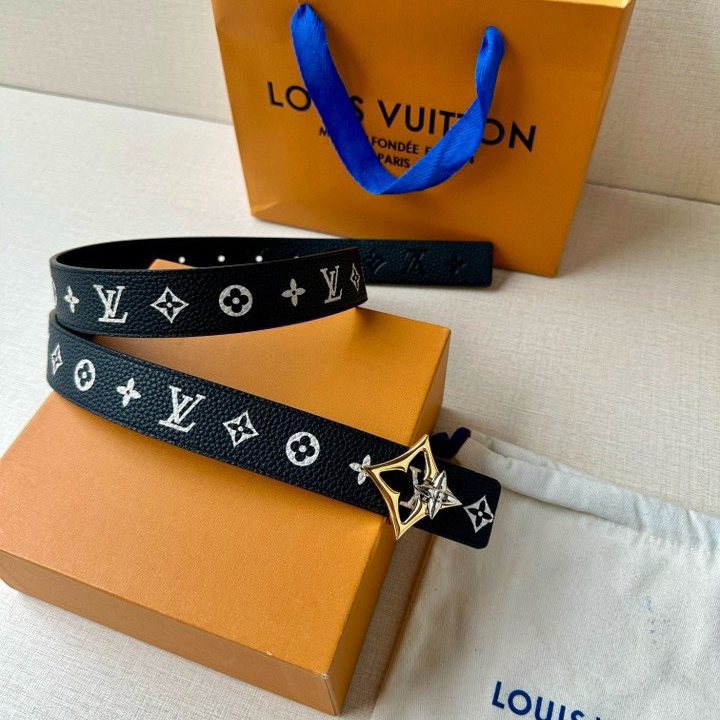 LV Belts for Women Designer Belt Womens Formal Smooth Buckle Woman Narrow Genuine Leather Golden Bronze Cowhide Design Thin Optional High Quality