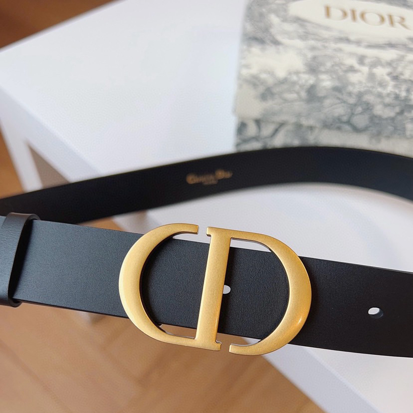 Dior Belts for Women Designer Belt Womens Formal Smooth Buckle Woman Narrow Genuine Leather Golden Bronze Cowhide Design Thin Optional High Quality