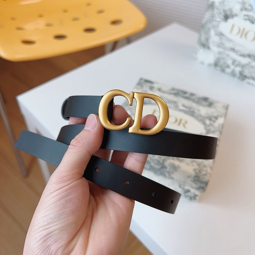 Dior Belts for Women Designer Belt Womens Formal Smooth Buckle Woman Narrow Genuine Leather Golden Bronze Cowhide Design Thin Optional High Quality