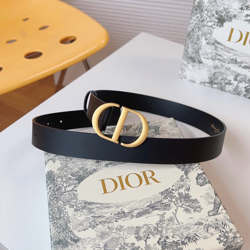 Dior Belts for Women Designer Belt Womens Formal Smooth Buckle Woman Narrow Genuine Leather Golden Bronze Cowhide Design Thin Optional High Quality