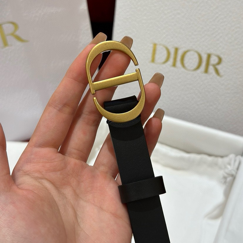 Dior Belts for Women Designer Belt Womens Formal Smooth Buckle Woman Narrow Genuine Leather Golden Bronze Cowhide Design Thin Optional High Quality