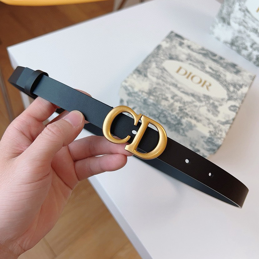 Dior Belts for Women Designer Belt Womens Formal Smooth Buckle Woman Narrow Genuine Leather Golden Bronze Cowhide Design Thin Optional High Quality