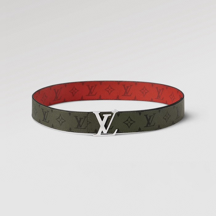 LV Leather It Has A Thick Touch, With Clear And Distinct Printed Patterns It Is A Fashionable And Classic Men's Belt A Designer Belt A Casual And Smooth Buckle Belt For Both Women And Men With A Width Of 4.0 Cm And With Box