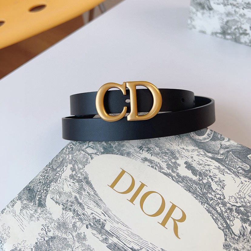Dior Belts for Women Designer Belt Womens Formal Smooth Buckle Woman Narrow Genuine Leather Golden Bronze Cowhide Design Thin Optional High Quality