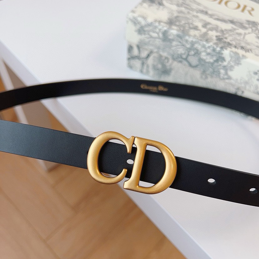 Dior Belts for Women Designer Belt Womens Formal Smooth Buckle Woman Narrow Genuine Leather Golden Bronze Cowhide Design Thin Optional High Quality