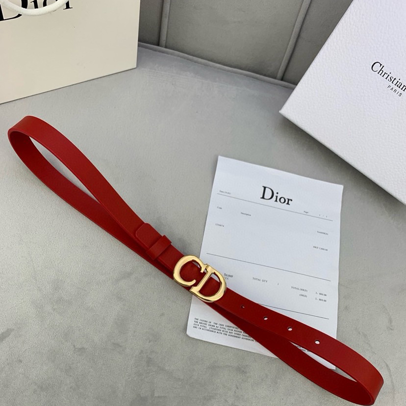 Dior Belts For Women Designer Belt Womens Formal Smooth Buckle Woman Narrow Genuine Leather Golden Bronze Cowhide Design Thin Optional High Quality