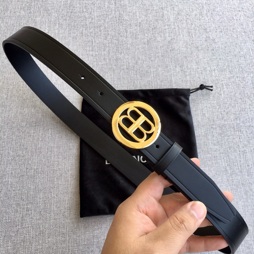 BALENCIAGA Belts For Women Designer Belt Womens Formal Smooth Buckle Woman Narrow Genuine Leather Golden Bronze Cowhide Design Thin Optional High Quality