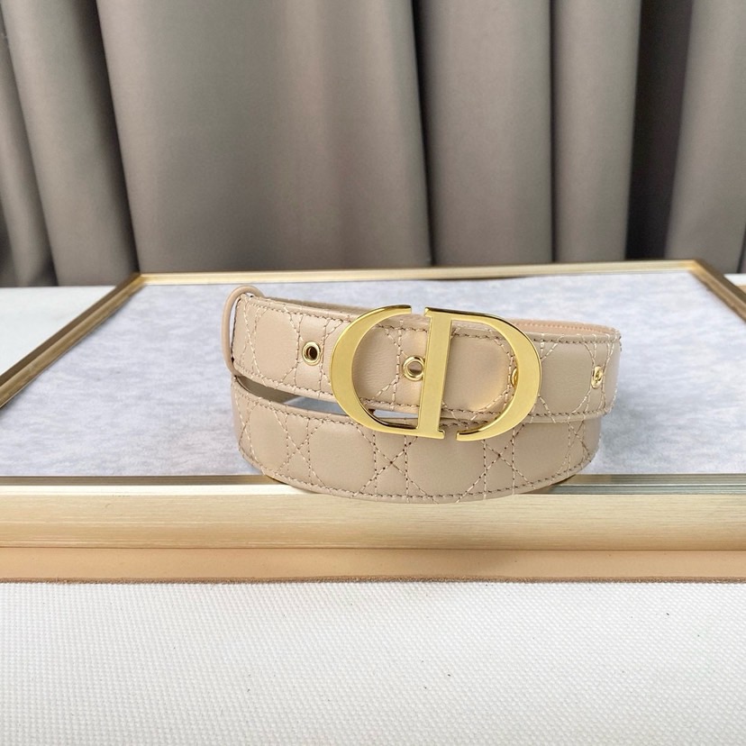 Dior Belts For Women Designer Belt Womens Formal Smooth Buckle Woman Narrow Genuine Leather Golden Bronze Cowhide Design Thin Optional High Quality