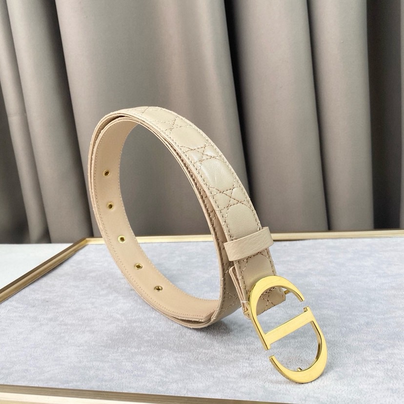 Dior Belts For Women Designer Belt Womens Formal Smooth Buckle Woman Narrow Genuine Leather Golden Bronze Cowhide Design Thin Optional High Quality