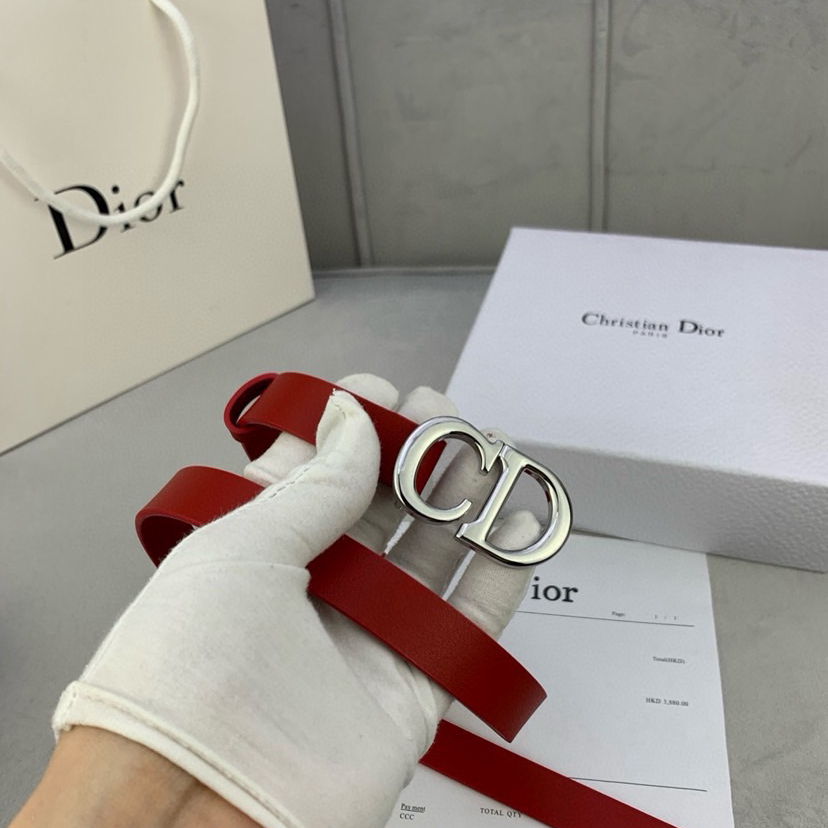 Dior Belts For Women Designer Belt Womens Formal Smooth Buckle Woman Narrow Genuine Leather Golden Bronze Cowhide Design Thin Optional High Quality
