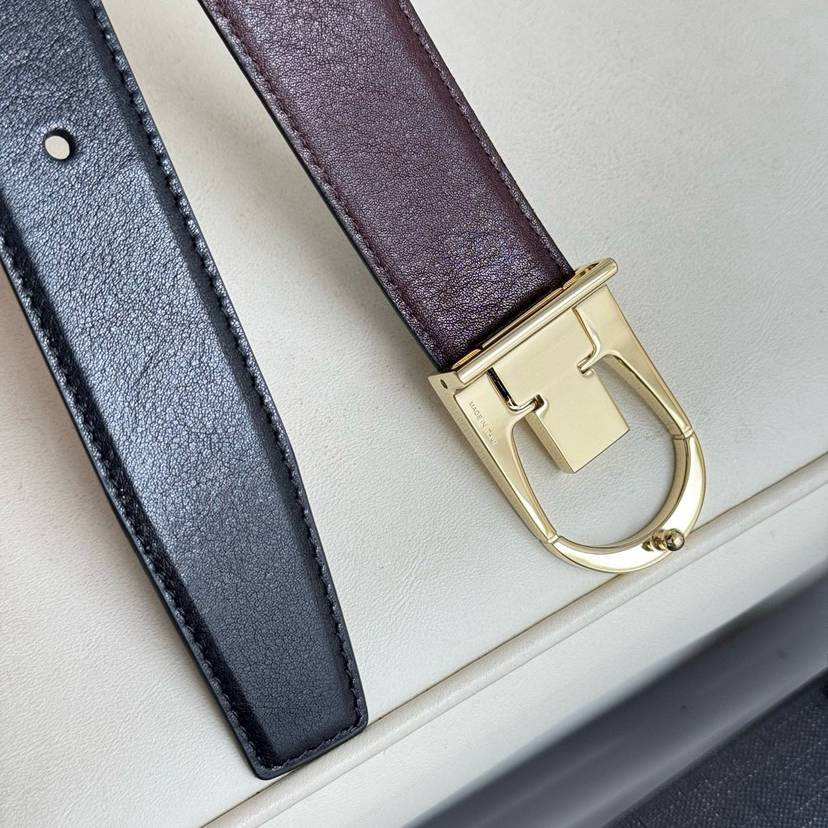 YSL Belts For Women Designer Belt Womens Formal Smooth Buckle Woman Narrow Genuine Leather Golden Bronze Cowhide Design Thin Optional High Quality