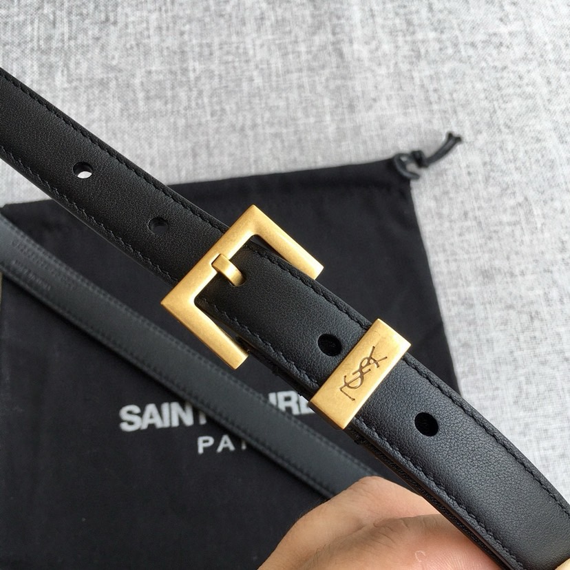 YSL Belts For Women Designer Belt Womens Formal Smooth Buckle Woman Narrow Genuine Leather Golden Bronze Cowhide Design Thin Optional High Quality