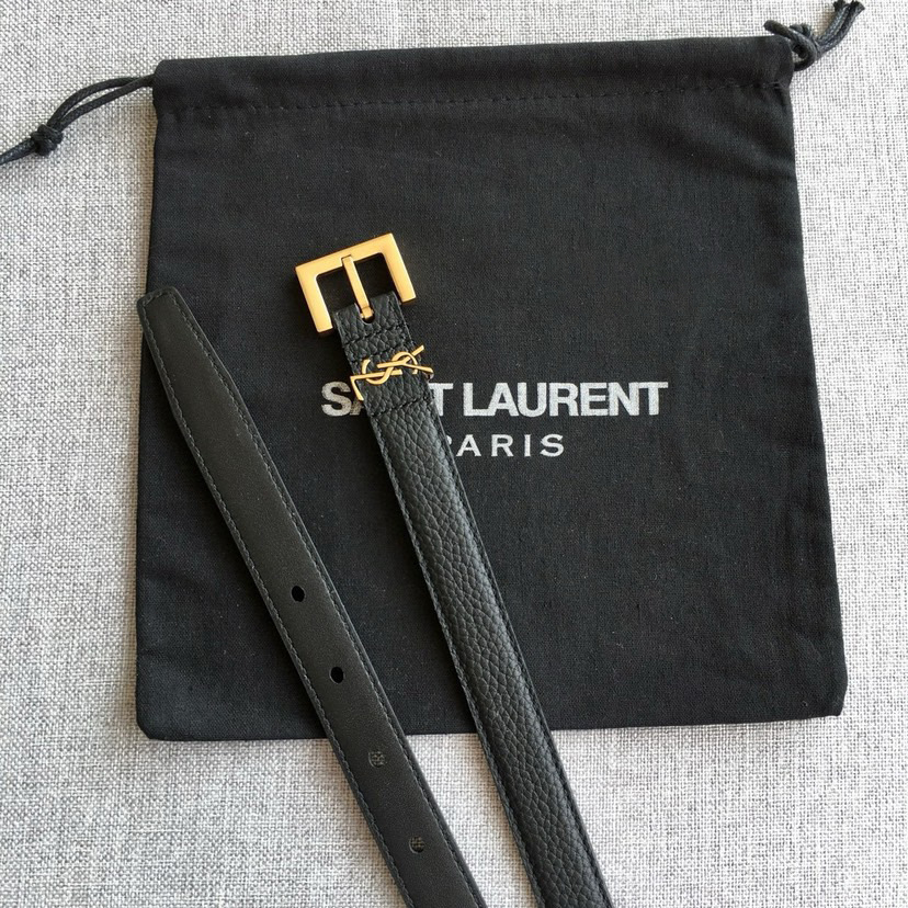 YSL Belts For Women Designer Belt Womens Formal Smooth Buckle Woman Narrow Genuine Leather Golden Bronze Cowhide Design Thin Optional High Quality