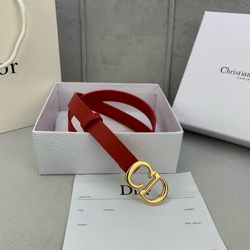 Dior Belts For Women Designer Belt Womens Formal Smooth Buckle Woman Narrow Genuine Leather Golden Bronze Cowhide Design Thin Optional High Quality