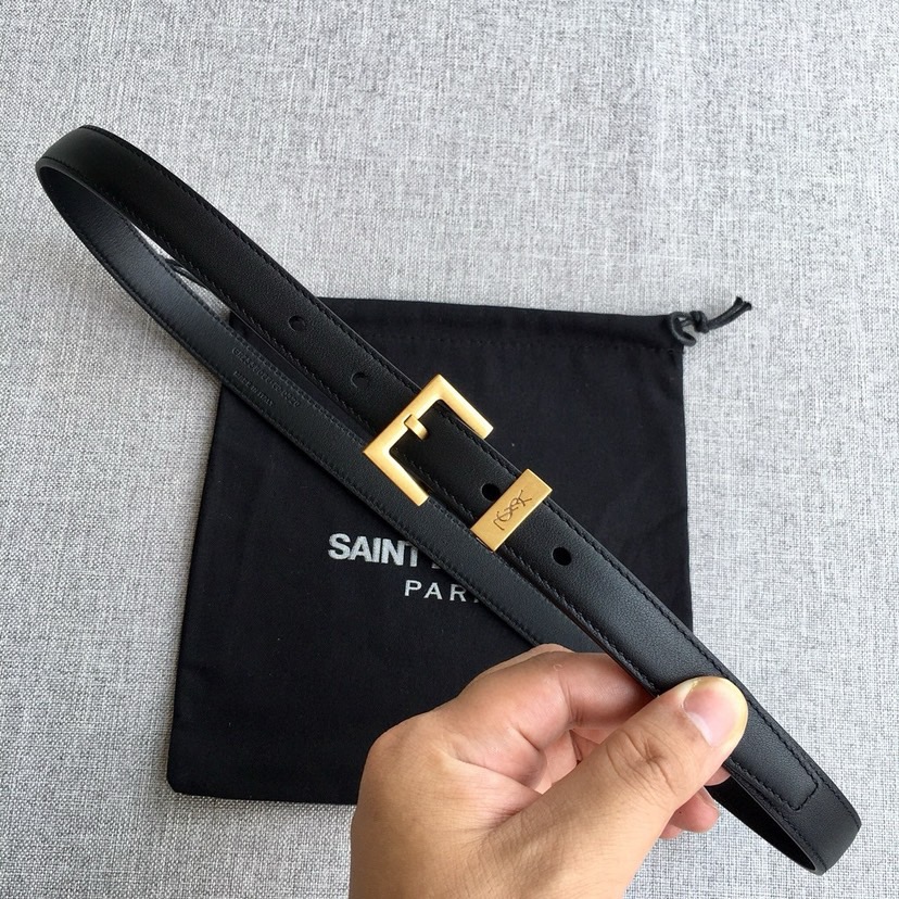 YSL Belts For Women Designer Belt Womens Formal Smooth Buckle Woman Narrow Genuine Leather Golden Bronze Cowhide Design Thin Optional High Quality