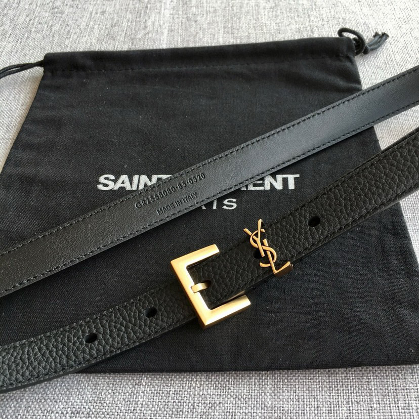 YSL Belts For Women Designer Belt Womens Formal Smooth Buckle Woman Narrow Genuine Leather Golden Bronze Cowhide Design Thin Optional High Quality